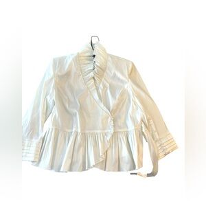 NWT Giovanna Signature Ruffle Wrap Blouse Top Sz 20W